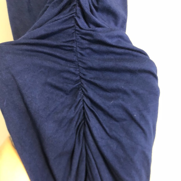 Express Navy Rouched Dress - Picture 3 of 5